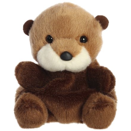 A cute plush toy from the Palm Pal range. Detailing a sea otter in a mixture of brown tones