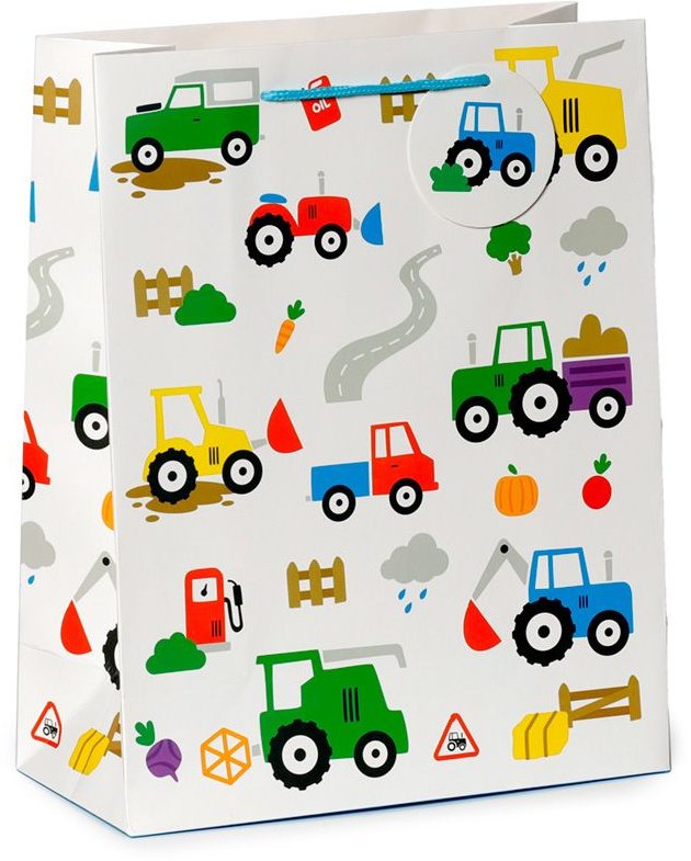 Large Tractor Gift Bag, 33cm 63684 Ranges / Gift Bags, Wrap