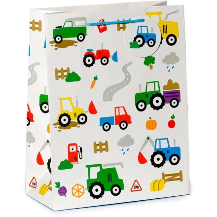 Tractor Gift Bag Large, 33cm 