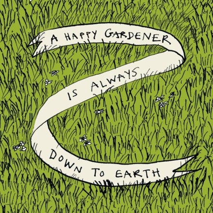 Happy Gardener Greeting Card, 15cm