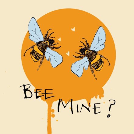 Bee Mine Greeting Card, 15cm