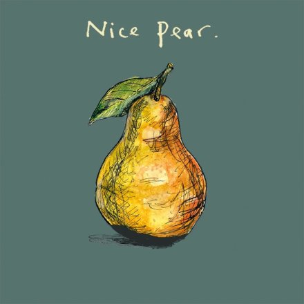 Nice Pear Greeting Card, 15cm