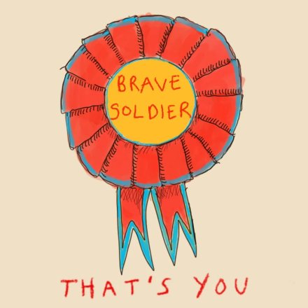 Brave Soldier Greeting Card, 15cm