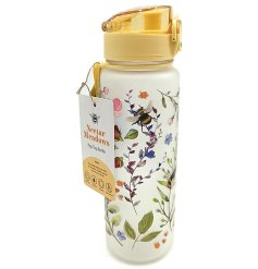 A charming water bottle from the Nectar Meadows range, covered in bees and wildlife. 