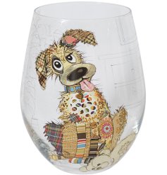 Add style and class to your home bar with the Murphy Mutt Stemless Glass