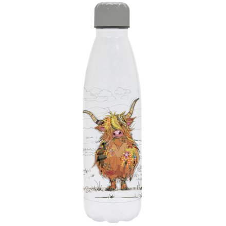 Bug Art Hamish Highland Cow Drinks Bottle, 27cm