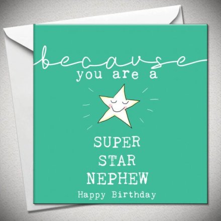 Happy Birthday Nephew Greeting Card, 15cm