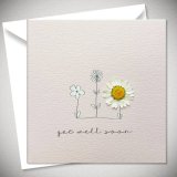 Wish someone a speedy recovery with this floral get well greeting card.