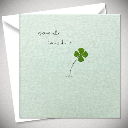 Good Luck Greeting Card, 15cm