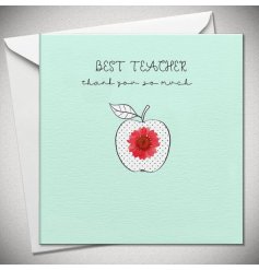 Show them some appreciation with this teacher thank you card. 