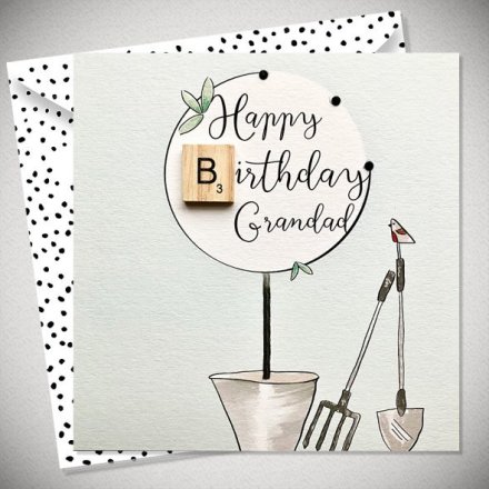 Happy Birthday Grandad Card, 15cm