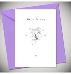 A cute motivational greeting card, perfect for someone starting a new job or taking a new leap in life!