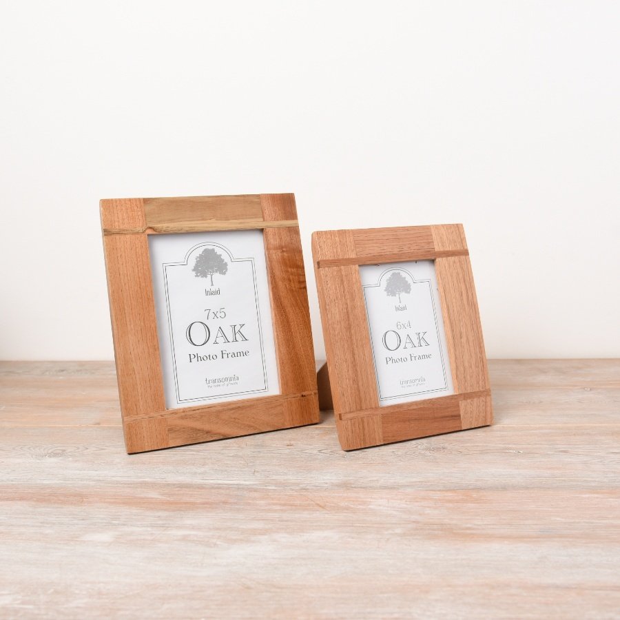 Timber Inlay Photo Frame Fram095 - Oak Inlay Frame 6x4 | | Everyday / Photo Frames & Holders ...