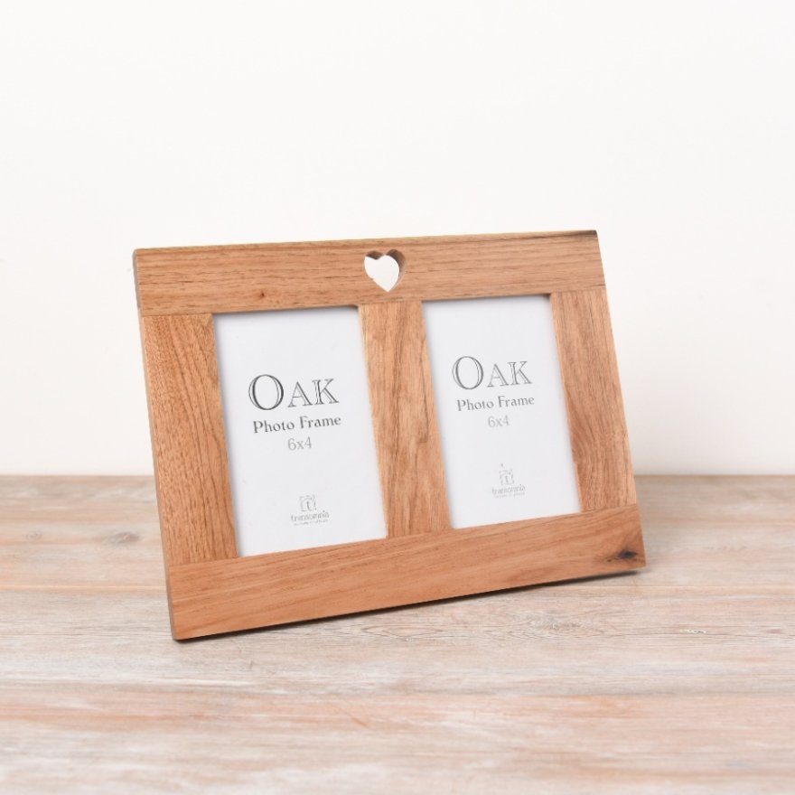Verona Oak Twin Photo Frame