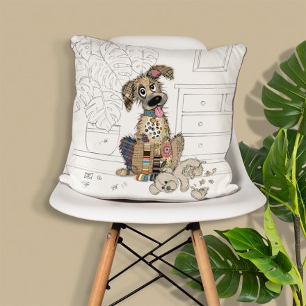 Murphy Mutt Cushion, 43cm