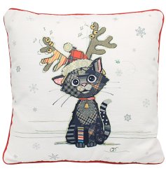  This festive Kimba Kitten Cushion adds a touch of Christmas cheer and a smile to any room