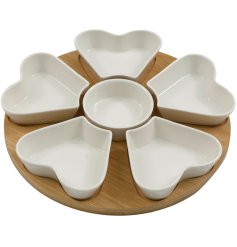 This Tapas Set with Bamboo Tray is a great way to enjoy tapas