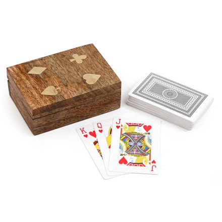 Playing Cards with Wooden Box