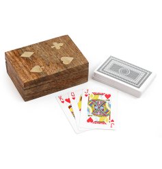 Playing Cards with Wooden Box perfect for game nights.