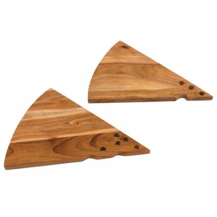 35cm, Wooden Cheese Shape Serving Board