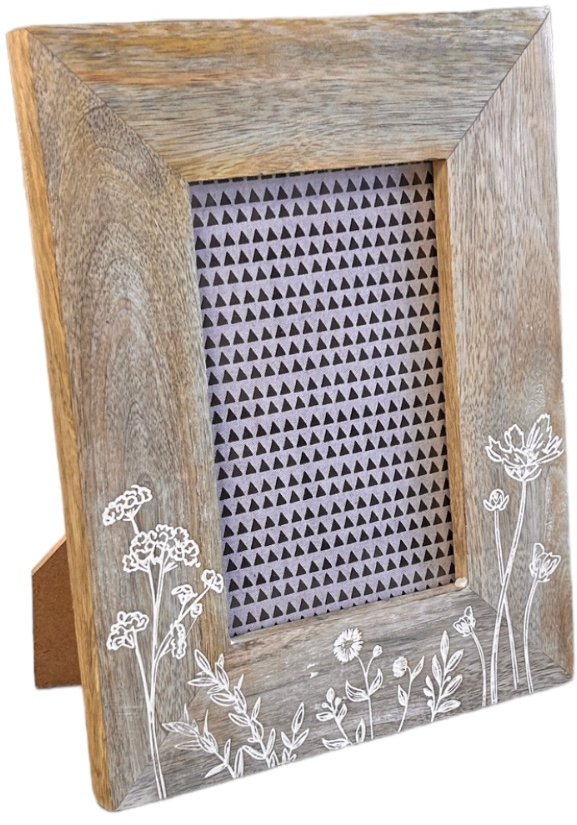 Floral Wooden Photo Frame, 23cm 64096 Ranges / Mothers Day