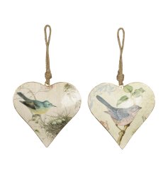 Add a touch of charm to the home with these whimsical Bird Heart Hangers!