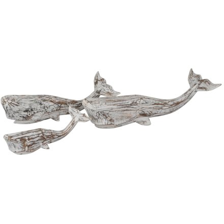 Rustic Whale Set of 3