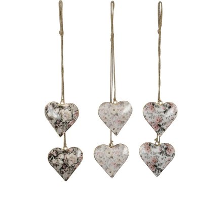 3A Hanging Floral Heart, 50cm