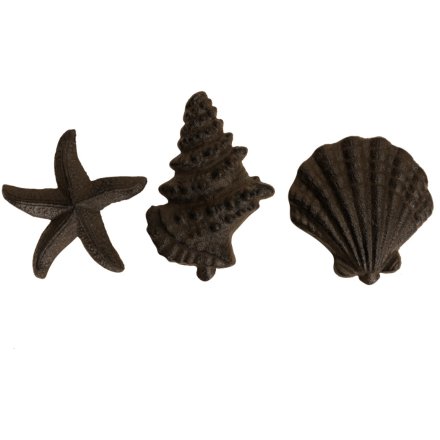 3A Cast Iron Sea Ornaments, 13cm