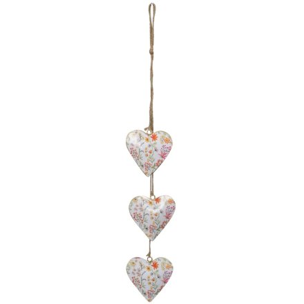 Flower Heart Hanging Decoration, 50cm
