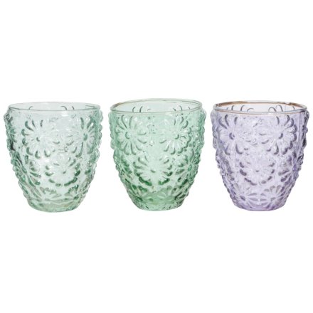 3/A Blue Glass Lanterns 