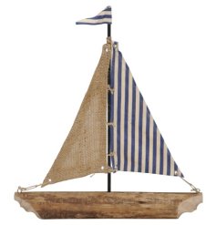 Wooden sailing boat that will add a coastal charm