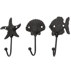 These beautiful cast iron hangers are the perfect way to add a touch of coastal charm to the home
