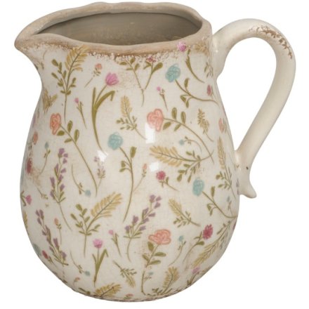 Floral Jug, 20cm
