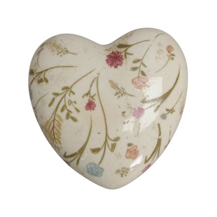 Glazed Heart Ornament, 11.5cm