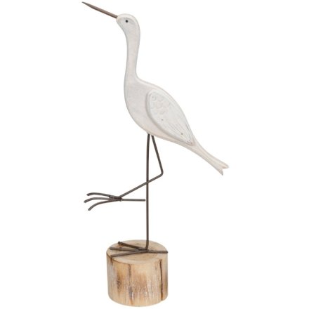 White Heron Ornament, 25.5cm
