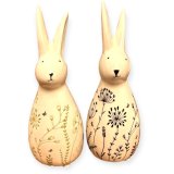 Whimsical Ceramic Bunny, 14.5cm