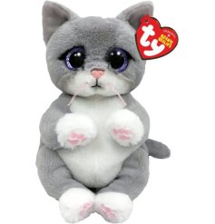 A sweet cat cuddly soft toy called Morgan from the TY range. 
