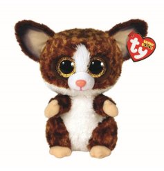 Binky the bush baby from the TY range, with yellow glitter eyes, this soft toy is sure to be in a child's top favourite 