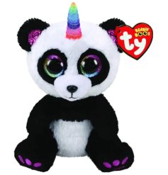 A bright and glittery soft toy from the TY range. Paris the Panda, a cute collectable and companion for a child.