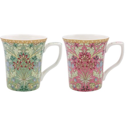 Hyacinth Mugs Set of 2, 12cm