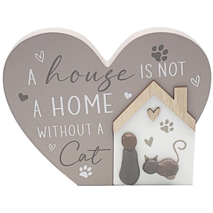 Not A Home Without A Cat Plaque