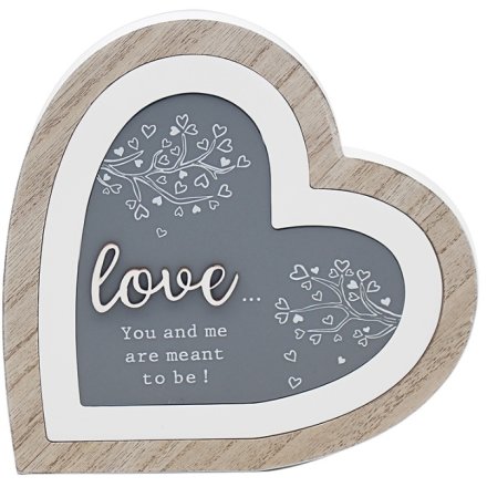 Love 3D Heart Plaque, 23cm