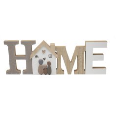 Home Plaque with Pebble Family adds warmth and beauty to any home