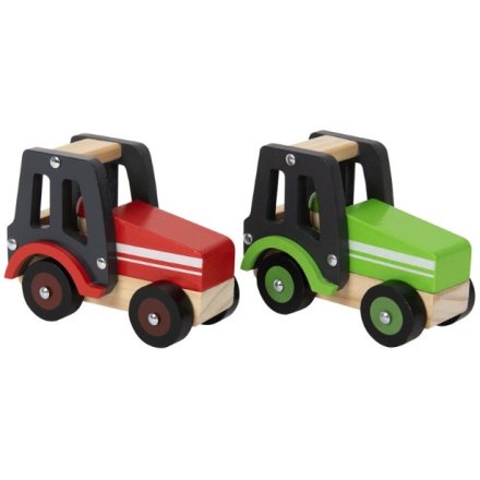 Retro Wooden Tractor Toy 2/a
