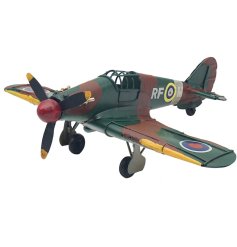 This vintage hurricane plane ornament is the perfect way to add a classic, old-world charm to your home