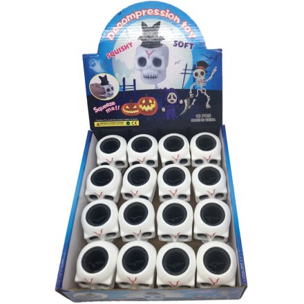 Halloween Skull Bat Pop Out Toy, 6cm