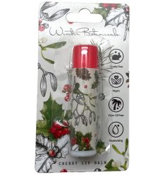 A festive lip balm in a traditional cherry flavour from the Winter Botanicals range.