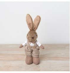 Add texture, character and charm to your seasonal displays with this gorgeous faux fur bunny decoration.