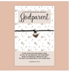 A little wish for my amazing godparent! Great for a gift idea at a Christening. Complete with a backed card.